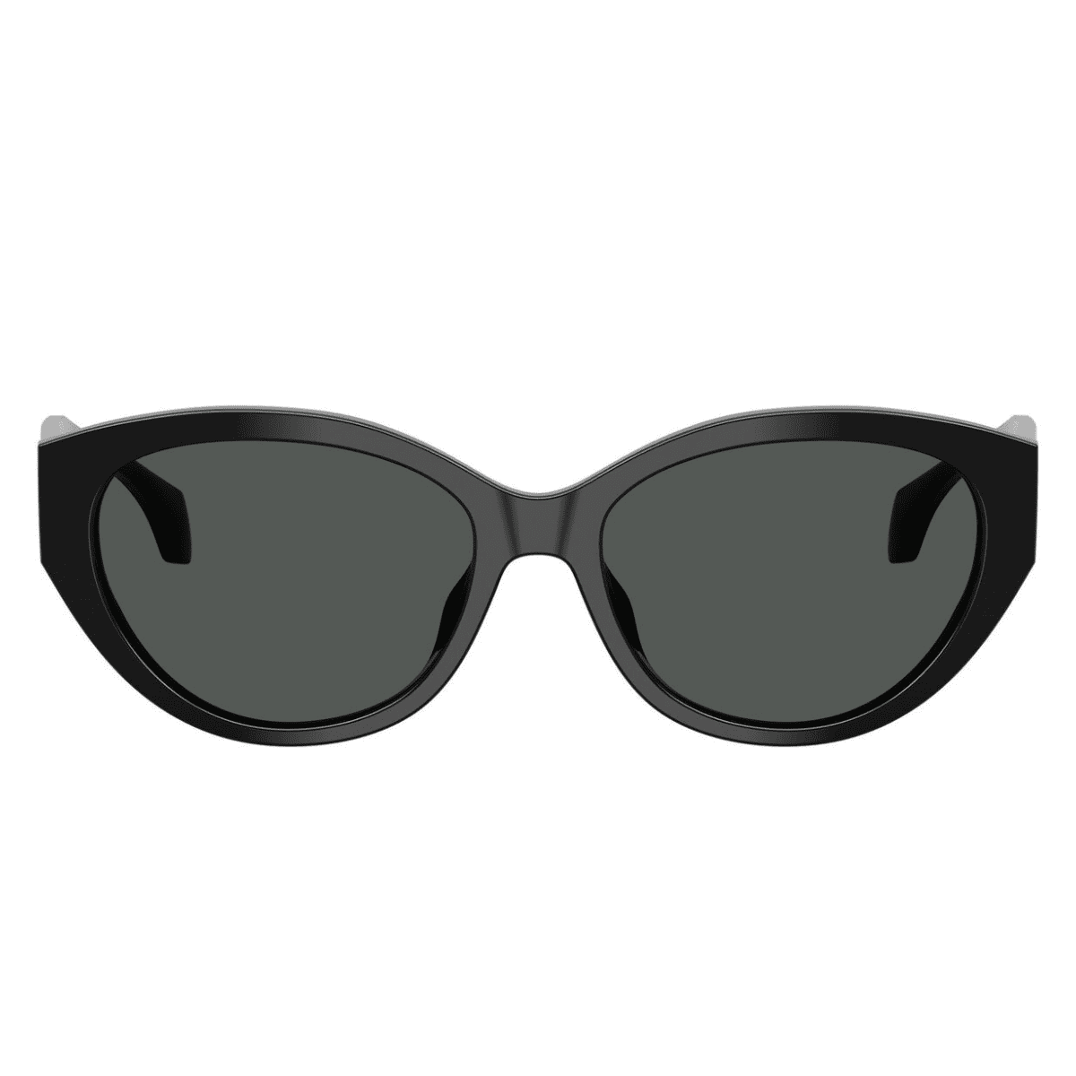 versace 4495D GB1 87 56 BLACK oval cat eye sunglass culture front sunnies sleek