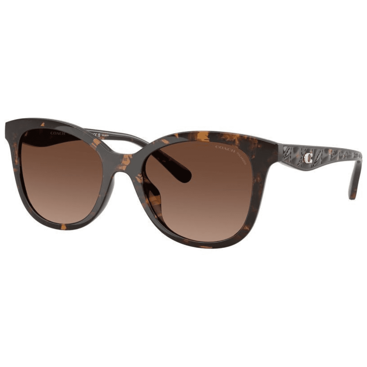 Coach 8419U 5120T5 55 Dark Tortoise Brown Polarised side sunglass culture luxury sunnies store coomera