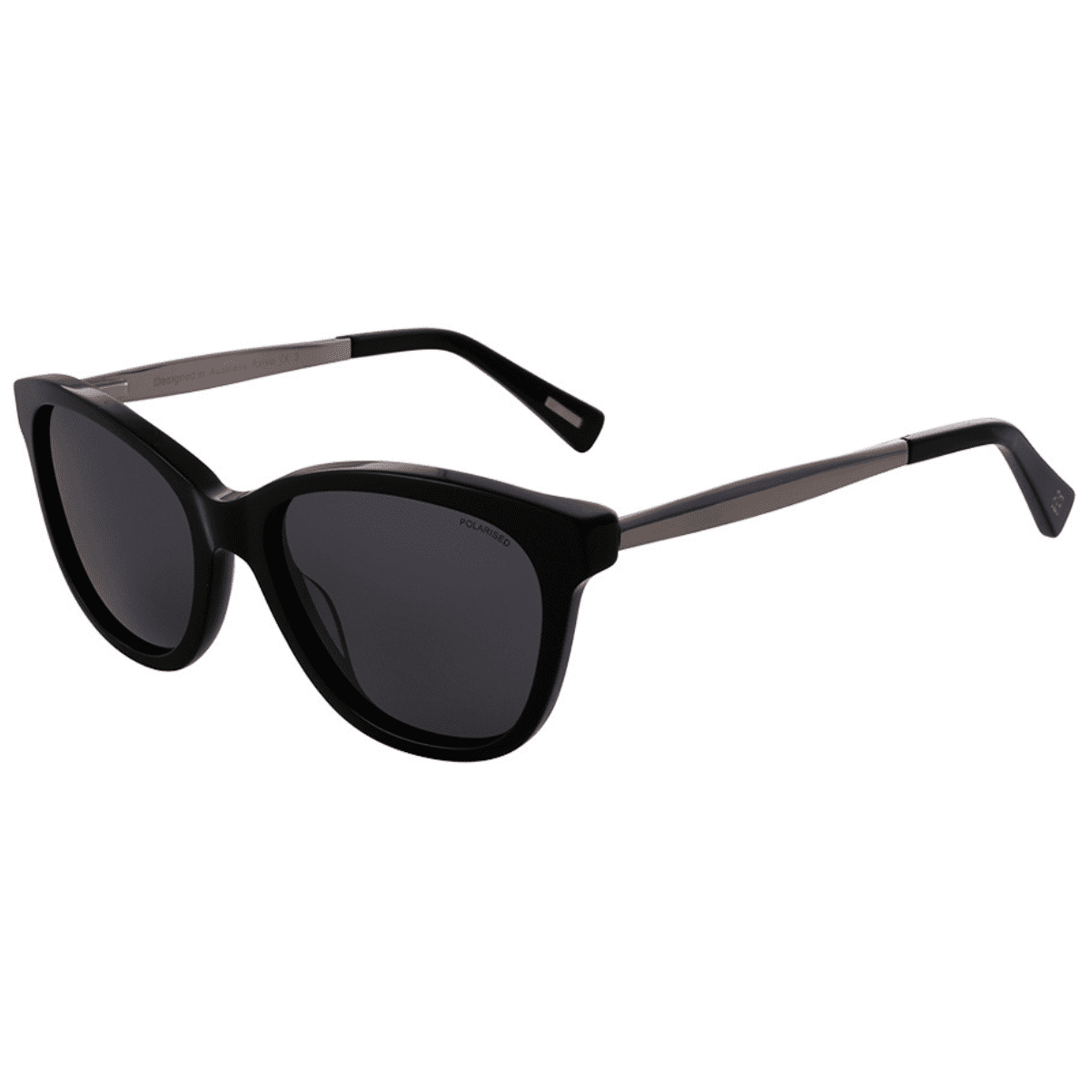 25791 AVIVA black grey polarised womens cat eye bill bass