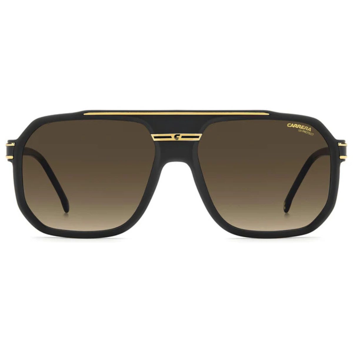 CARRERA 1077 S I46 MATTE BLACK GOLD BROWN ANTIREFLEX LENS Sunglass Culture Luxury sunnies store online gold coast Coomera