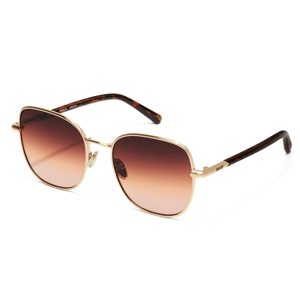 QUAY UPTOWN GOLD HONEY 79974 metal frame Sunglass Culture Luxury sunnies store online gold coast Coomera side