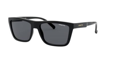 Arnette Deep Ellum AN4262 41/87 55 Shiny Black/Grey Sunglass Culture side