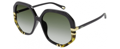 Chloé CH0105S 002 58 Black Tortoise/Green