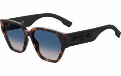Dior ID1 086 57 84 Dark Havana/Blue Gradient