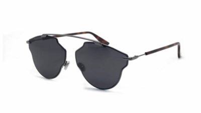 Dior So Real Pop KJ1/IR 59-12 Silver with Tort Havana Temples/Grey