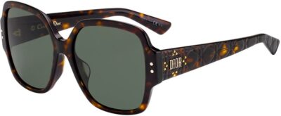 Dior Lady Dior Studs SF 086 57 QT Dark Havana/Green