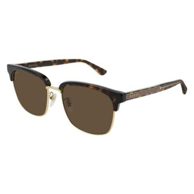 Gucci GG0382S 003 56 Gold Havana/Brown Sunglass Culture Side