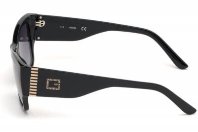 Guess eyewear sunglass GU7623 01B black grey cat eye square rectangle womens fashion sunglass culture