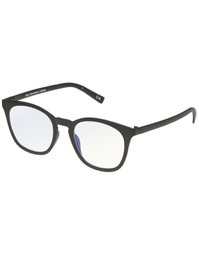 Le Specs Fine Specimen 2130118 Black/Clear Blue Light Blocker