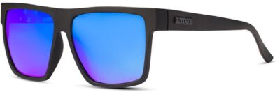 Liive Envy 0709A Matte Black Floating Frame/Blue Green Mirrored Polarised