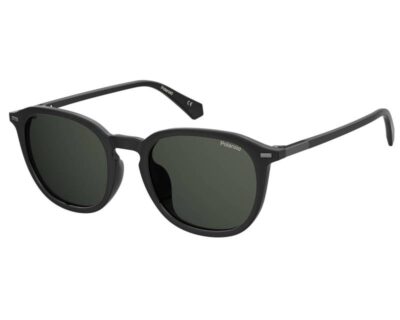Polaroid PLD 2115/F/S 807/M9 54 Black/Grey Polarised  Round everyday sunglass for men and women sunglass culture side