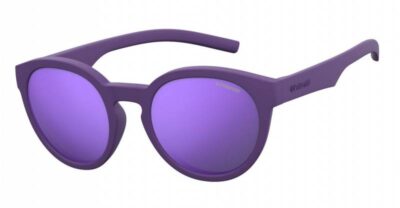 Polaroid Junior 8020/S 2Q1 45 MF Violet Purple/Violet Mirrored Polarised