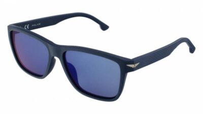 Police PLB38E 6QSP Matte Blue/Blue Mirrored Polarised