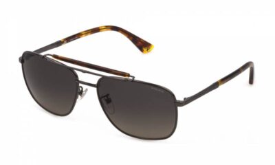 Police PLD43 584K Shiny Gunmetal/Brown