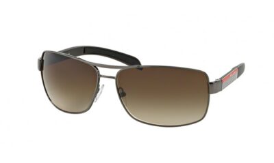 Prada PS54IS 5AV6S1 65 Gunmetal/Brown Gradient