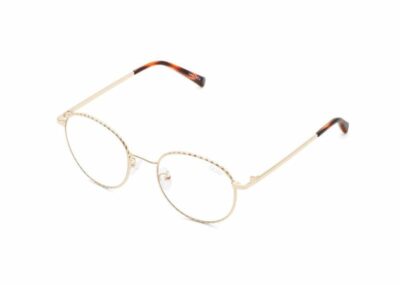 Quay I See You Gold Rope Clear Blue Light Blocker Sunglass Culture Side