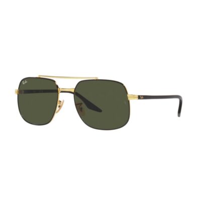 Ray-Ban RB3699 900031 59 Black on Arista Gold/Green