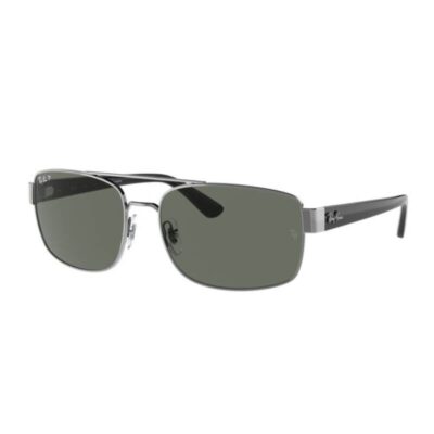 Ray-Ban RB3687 004/58 61 Gunmetal/Green Polarised