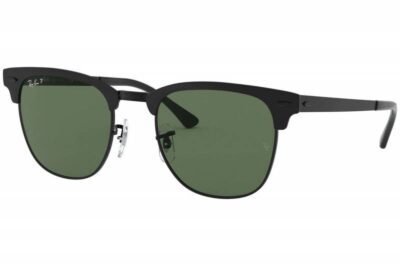 Ray-Ban RB3716 Clubmaster 186/58 51 Black/Green Polarised