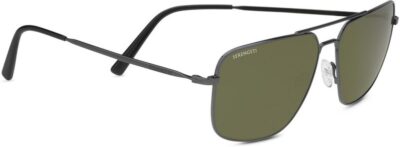 Serengeti Agostino 8827 Shiny Gunmetal/Green Polarised 555nm