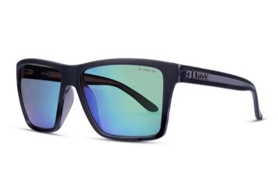 Liive Bazza 0671A Matte Black Xtal / Green Mirror