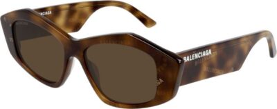Balenciaga BB0106S 002 52 Havana Tort/Brown