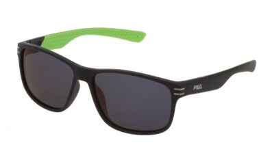 FILA 9328 U28P 6015 Matte Black and Green/Grey Polarised