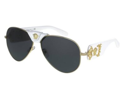 Versace VE2150Q 134187 62 Gold and White/Dark Grey